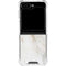 Ivory Taupe Galaxy Z Flip5 5G Clear Case