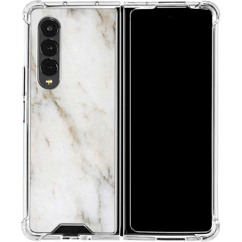 Ivory Taupe Galaxy Z Fold4 5G Clear Case