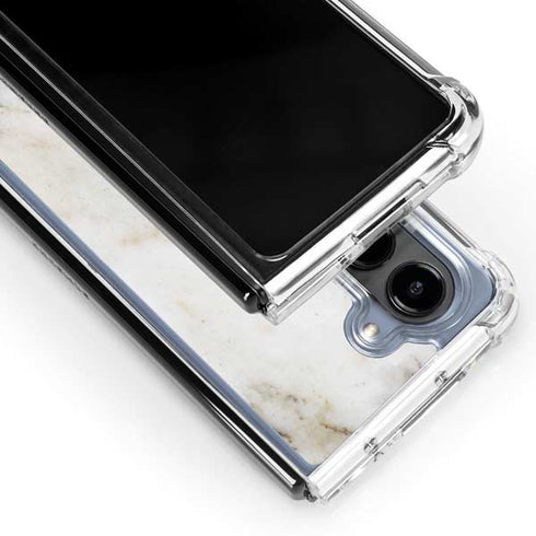Ivory Taupe Galaxy Z Fold5 5G Clear Case