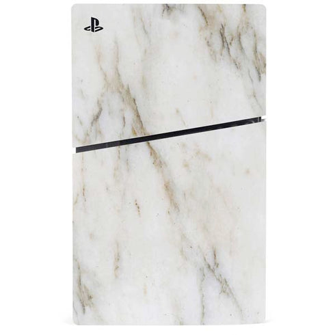 Ivory Taupe PS5 Slim Disk Console Skin
