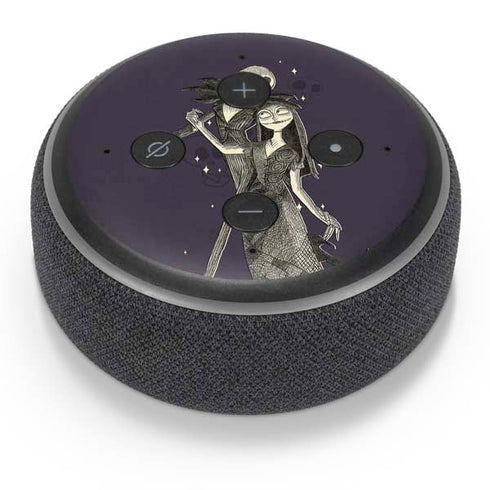 Disney The Nightmare Before Christmas Jack and Sally Art Amazon Echo Dot Skin