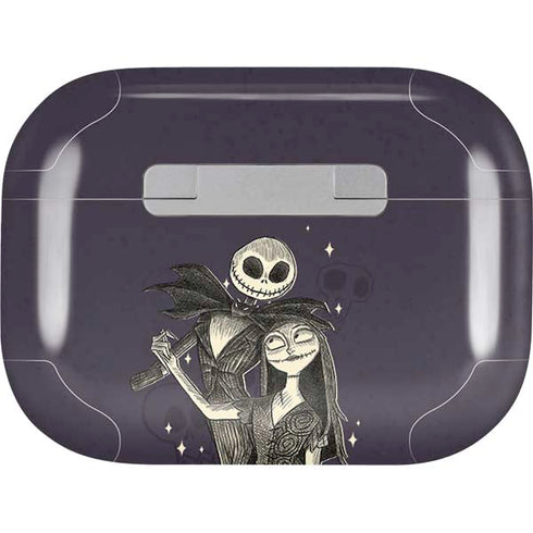 Disney The Nightmare Before Christmas Jack and Sally Art Apple AirPods Pro Skin