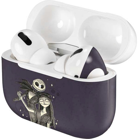 Disney The Nightmare Before Christmas Jack and Sally Art Apple AirPods Pro Skin