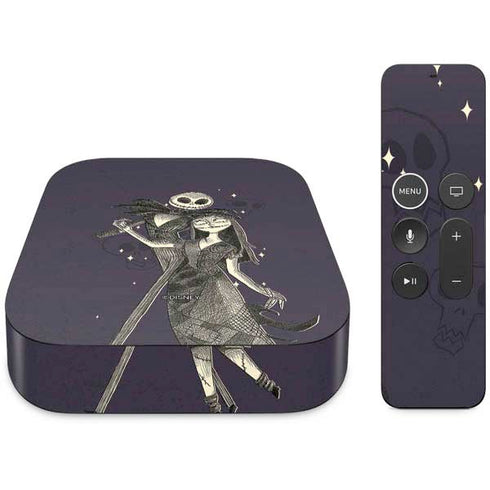 Disney The Nightmare Before Christmas Jack and Sally Art Apple TV Skin