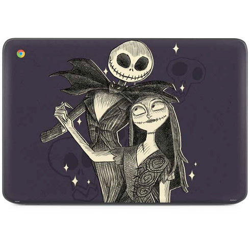 Disney The Nightmare Before Christmas Jack and Sally Art HP Chromebook Skin