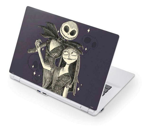 Disney The Nightmare Before Christmas Jack and Sally Art Acer Chromebook Skin