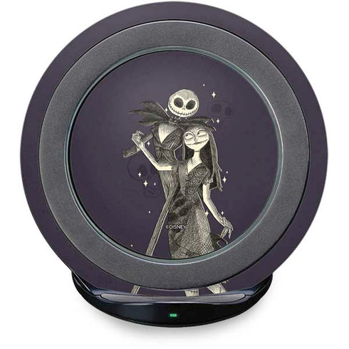 Disney The Nightmare Before Christmas Jack and Sally Art Fast Charge Wireless Charging Stand Skin