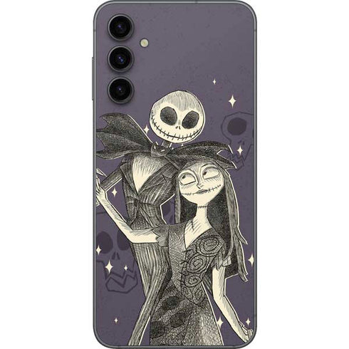 Disney The Nightmare Before Christmas Jack and Sally Art Galaxy A14 5G Skin