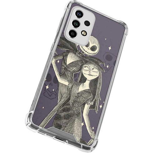 Disney The Nightmare Before Christmas Jack and Sally Art Galaxy A53 5G Clear Case