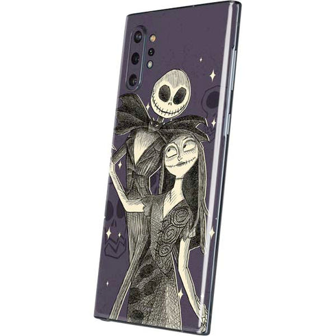 Disney The Nightmare Before Christmas Jack and Sally Art Galaxy Note 10 Plus Skin