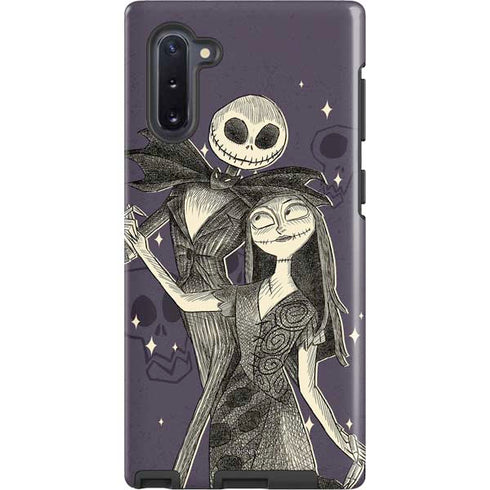 Disney The Nightmare Before Christmas Jack and Sally Art Galaxy Note 10 Pro Case