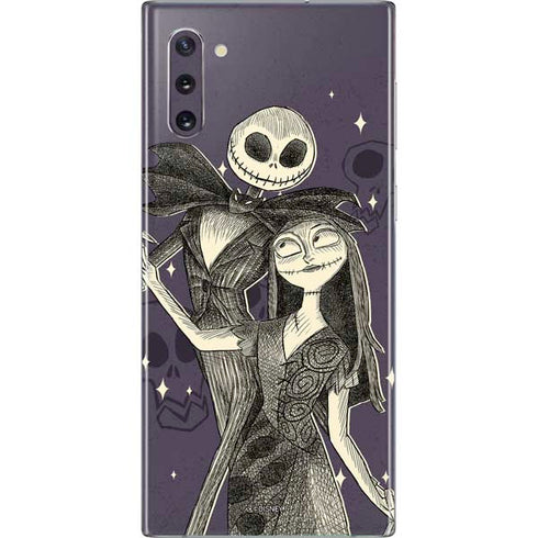 Disney The Nightmare Before Christmas Jack and Sally Art Galaxy Note 10 Skin