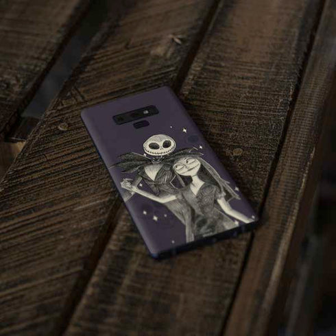 Disney The Nightmare Before Christmas Jack and Sally Art Galaxy Note 9 Skin