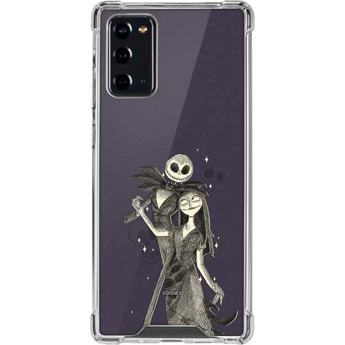 Disney The Nightmare Before Christmas Jack and Sally Art Galaxy Note20 5G Clear Case