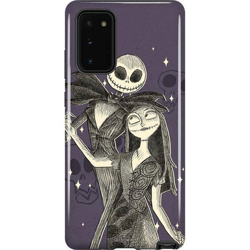 Disney The Nightmare Before Christmas Jack and Sally Art Galaxy Note20 5G Pro Case
