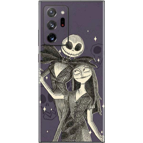 Disney The Nightmare Before Christmas Jack and Sally Art Galaxy Note20 Ultra 5G Skin