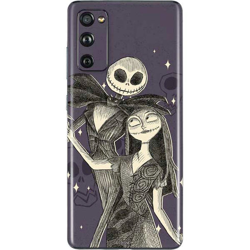 Disney The Nightmare Before Christmas Jack and Sally Art Galaxy S20 Fan Edition Skin