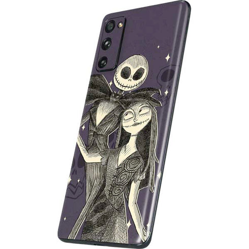 Disney The Nightmare Before Christmas Jack and Sally Art Galaxy S20 Fan Edition Skin