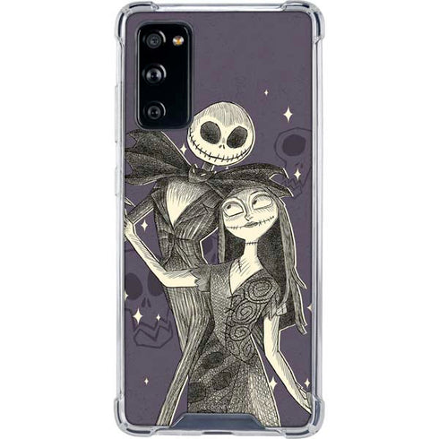 Disney The Nightmare Before Christmas Jack and Sally Art Galaxy S20 FE Clear Case