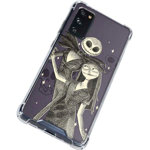 Disney The Nightmare Before Christmas Jack and Sally Art Galaxy S20 FE Clear Case
