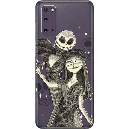 Disney The Nightmare Before Christmas Jack and Sally Art Galaxy S20 Skin