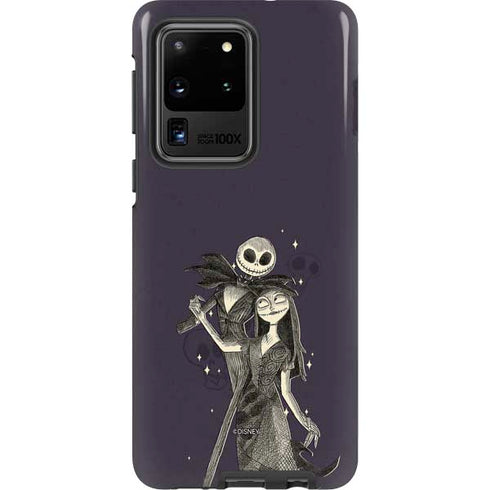 Disney The Nightmare Before Christmas Jack and Sally Art Galaxy S20 Ultra 5G Pro Case