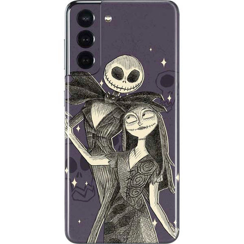 Disney The Nightmare Before Christmas Jack and Sally Art Galaxy S21 5G Skin