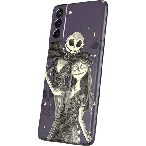 Disney The Nightmare Before Christmas Jack and Sally Art Galaxy S21 5G Skin