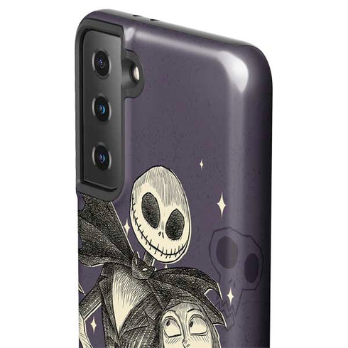 Disney The Nightmare Before Christmas Jack and Sally Art Galaxy S21 FE Pro Case