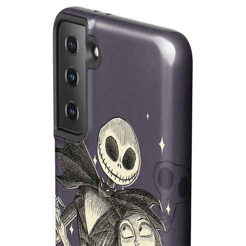 Disney The Nightmare Before Christmas Jack and Sally Art Galaxy S21 Plus 5G Pro Case