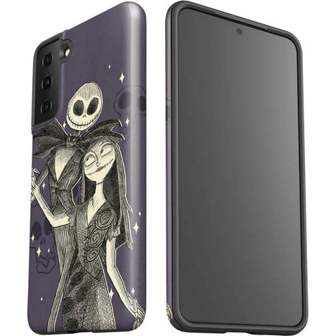 Disney The Nightmare Before Christmas Jack and Sally Art Galaxy S21 Plus 5G Pro Case
