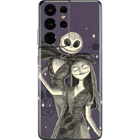 Disney The Nightmare Before Christmas Jack and Sally Art Galaxy S21 Ultra 5G Skin
