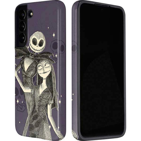 Disney The Nightmare Before Christmas Jack and Sally Art Galaxy S22 Plus Pro Case