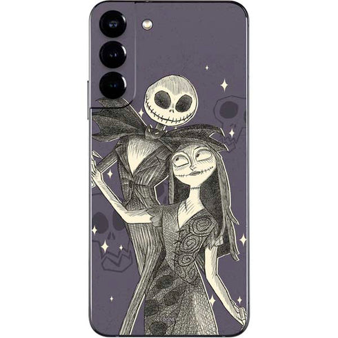 Disney The Nightmare Before Christmas Jack and Sally Art Galaxy S22 Plus Skin