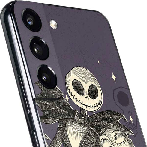 Disney The Nightmare Before Christmas Jack and Sally Art Galaxy S22 Plus Skin
