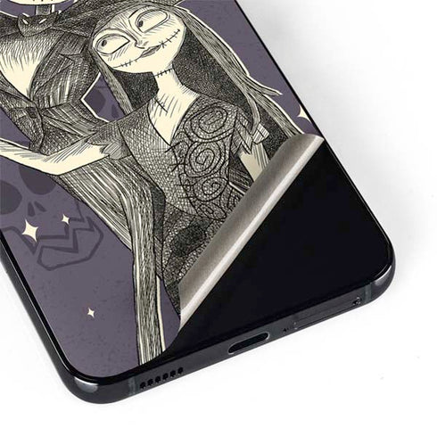 Disney The Nightmare Before Christmas Jack and Sally Art Galaxy S22 Plus Skin