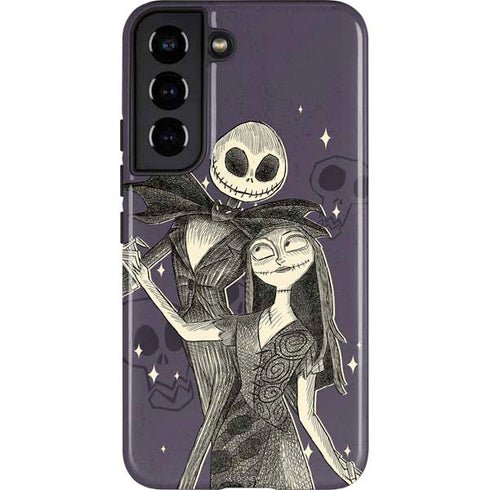 Disney The Nightmare Before Christmas Jack and Sally Art Galaxy S22 Pro Case