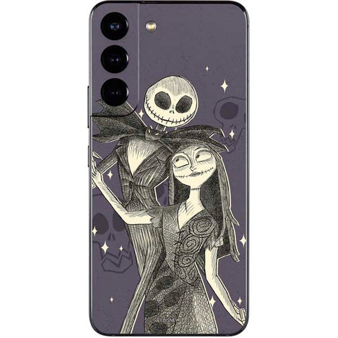 Disney The Nightmare Before Christmas Jack and Sally Art Galaxy S22 Skin