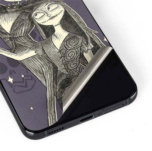 Disney The Nightmare Before Christmas Jack and Sally Art Galaxy S22 Skin