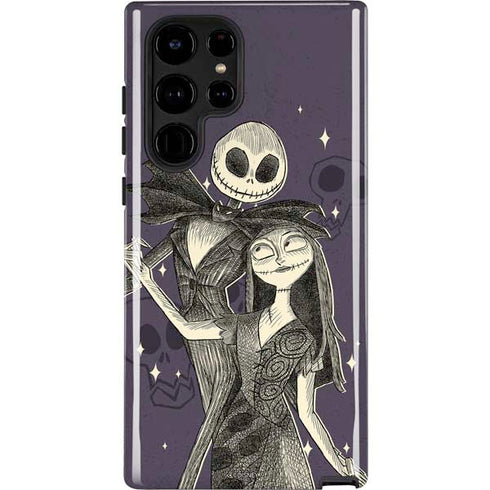 Disney The Nightmare Before Christmas Jack and Sally Art Galaxy S22 Ultra Pro Case