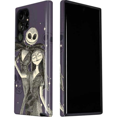 Disney The Nightmare Before Christmas Jack and Sally Art Galaxy S22 Ultra Pro Case