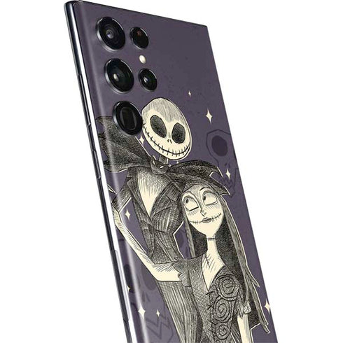 Disney The Nightmare Before Christmas Jack and Sally Art Galaxy S22 Ultra Skin