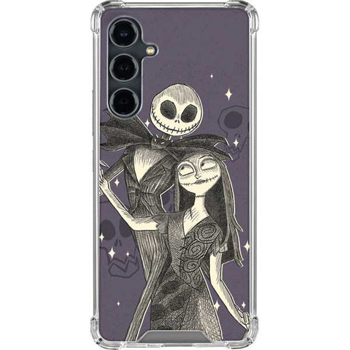 Disney The Nightmare Before Christmas Jack and Sally Art Galaxy S23 FE Clear Case