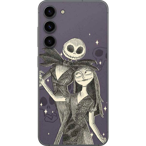 Disney The Nightmare Before Christmas Jack and Sally Art Galaxy S23 Plus Skin