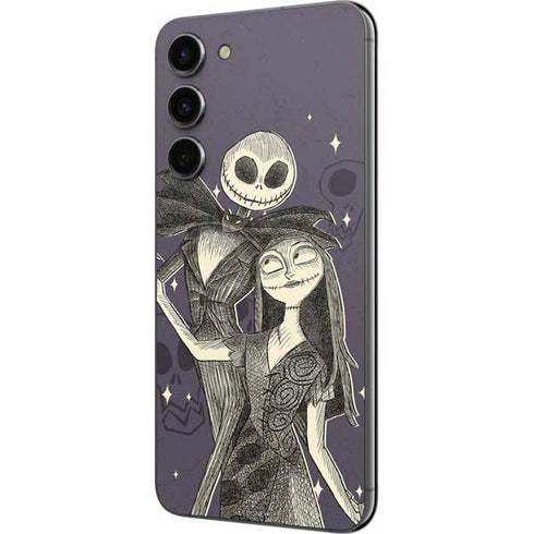 Disney The Nightmare Before Christmas Jack and Sally Art Galaxy S23 Plus Skin