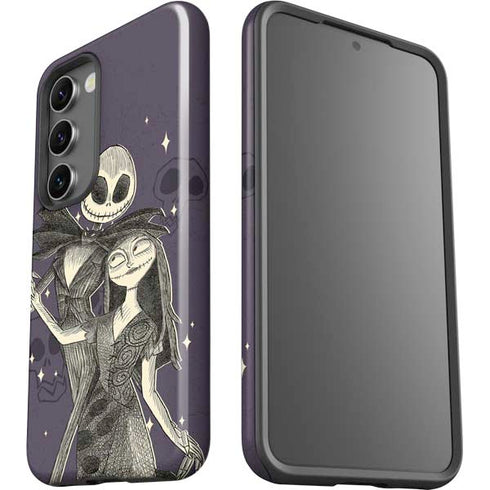 Disney The Nightmare Before Christmas Jack and Sally Art Galaxy S23 Pro Case