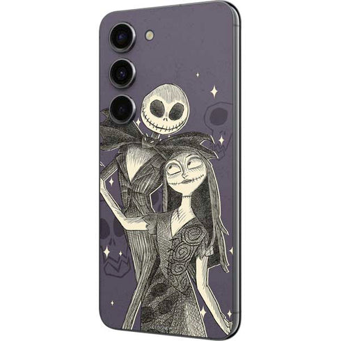 Disney The Nightmare Before Christmas Jack and Sally Art Galaxy S23 Skin