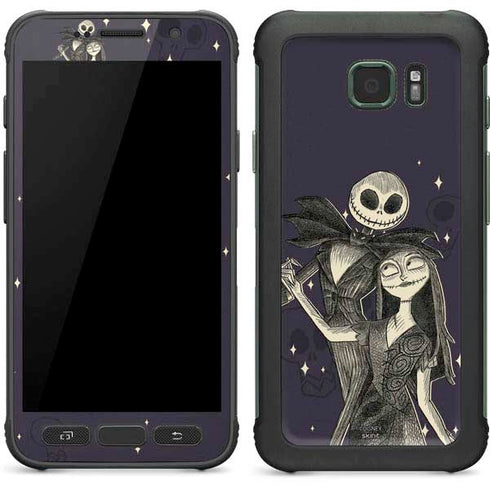 Disney The Nightmare Before Christmas Jack and Sally Art Galaxy S7 Active Skin