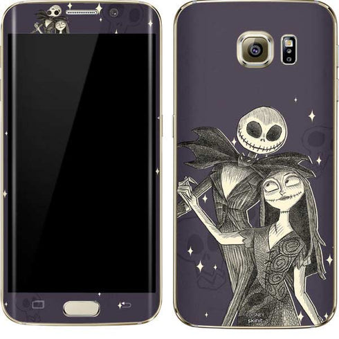 Disney The Nightmare Before Christmas Jack and Sally Art Galaxy S7 Edge Skin