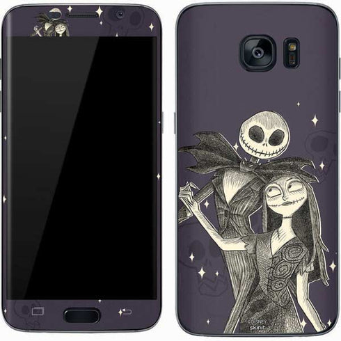 Disney The Nightmare Before Christmas Jack and Sally Art Galaxy S7 Skin